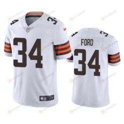 Cleveland Browns Jerome Ford 34 White Vapor Limited Jersey