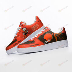 Cleveland Browns Mascot Logo Pattern Custom Name Air Force 1 Printed