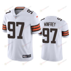 Cleveland Browns Perrion Winfrey 97 White Vapor Limited Jersey