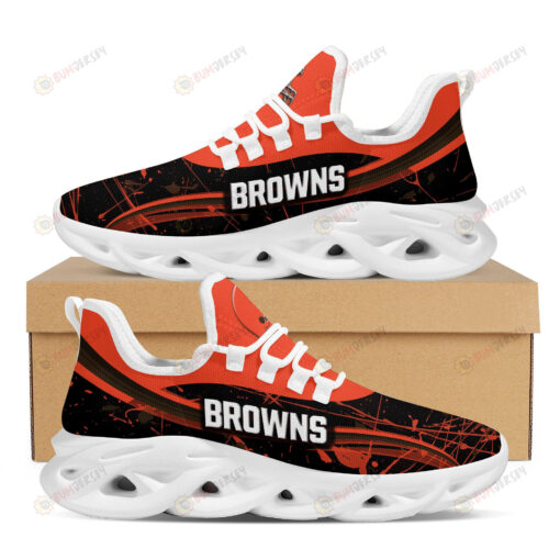 Cleveland Browns Splash Colors Design Pattern 3D Max Soul Sneaker Shoes