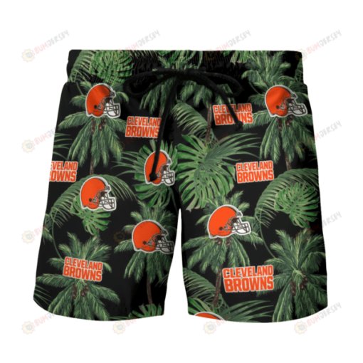 Cleveland Browns Tropical Palm Tree Hawaiian Summer Shorts Men Shorts - Print Shorts