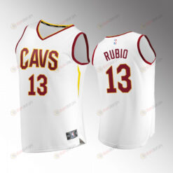 Cleveland Cavaliers 13 Ricky Rubio Association Jersey 2022-23 White
