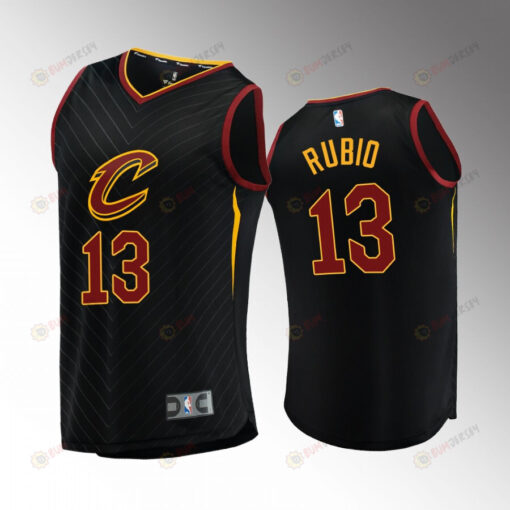 Cleveland Cavaliers 13 Ricky Rubio Statement Jersey 2022-23 Black