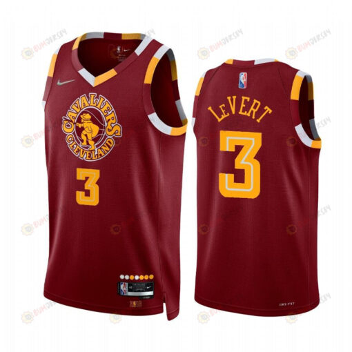 Cleveland Cavaliers Caris LeVert 3 Red City Edition 2022 Jersey - Men Jersey