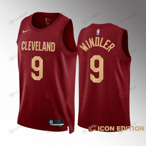 Cleveland Cavaliers Dylan Windler 9 2022-23 Icon Edition Wine Jersey Swingman