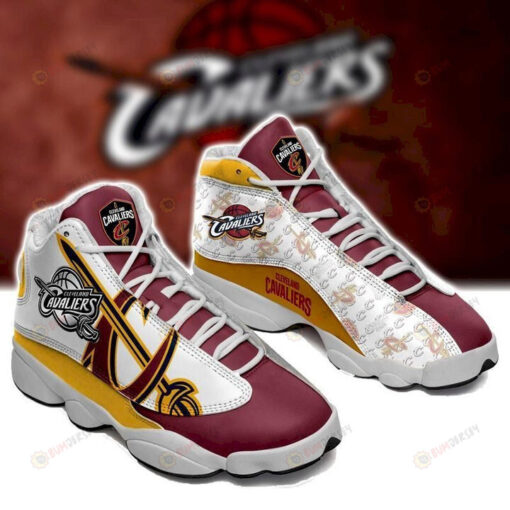 Cleveland Cavaliers Pattern Air Jordan 13 Shoes Sneakers