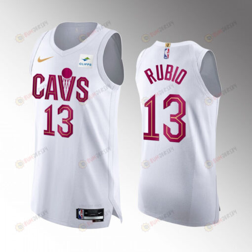 Cleveland Cavaliers Ricky Rubio 13 2022-23 Association Edition White Jersey