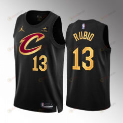 Cleveland Cavaliers Ricky Rubio 13 Black Statement Edition Jersey 2022-23 Swingman