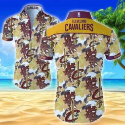 Cleveland Cavaliers Short Sleeve Curved Hawaiian Shirt