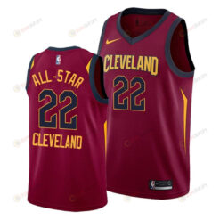 Cleveland Cavaliers Wine Jersey 22 2022 All-Star Special Commemorative - Men