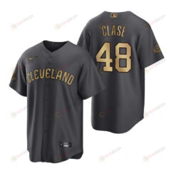 Cleveland Guardians Emmanuel Clase Charcoal 2022-23 All-Star Game Jersey