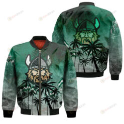 Cleveland State Vikings Bomber Jacket 3D Printed Coconut Tree Tropical Grunge