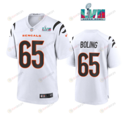 Clint Boling 65 Cincinnati Bengals Super Bowl LVII Men's Jersey- White