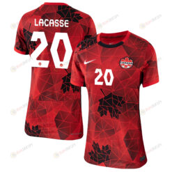 Clo? Lacasse 20 Canada Women's National Team 2023-24 World Cup Home Women Jersey