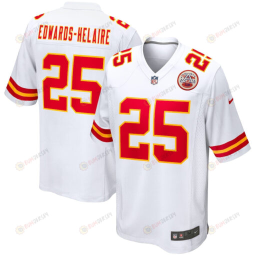 Clyde Edwards-Helaire 25 Kansas City Chiefs Game Men Jersey - White