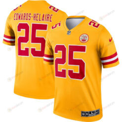 Clyde Edwards-Helaire 25 Kansas City Chiefs Inverted Legend Jersey - Gold