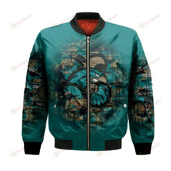 Coastal Carolina Chanticleers Bomber Jacket 3D Printed Camouflage Vintage