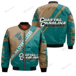 Coastal Carolina Chanticleers Logo Bomber Jacket 3D Printed Cross Style