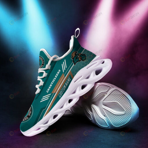 Coastal Carolina Chanticleers Logo Pattern Custom Name 3D Max Soul Sneaker Shoes