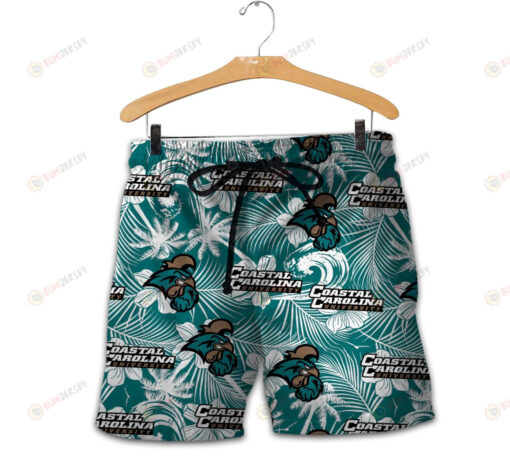 Coastal Carolina Chanticleers Men Shorts Tropical Seamless