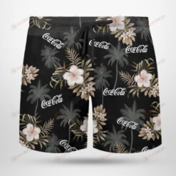 Coca-Cola On Black Hawaiian Summer Shorts Men Shorts - Print Shorts