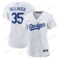 Cody Bellinger 35 Los Angeles Dodgers Women Home Jersey - White