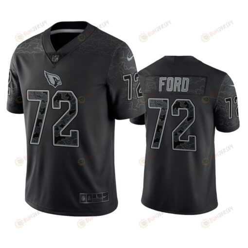 Cody Ford 72 Arizona Cardinals Black Reflective Limited Jersey - Men