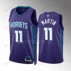 Cody Martin 11 2022-23 Charlotte Hornets Purple Statement Edition Men Jersey Swingman