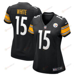 Cody White 15 Pittsburgh Steelers Women's Game Jersey - Black