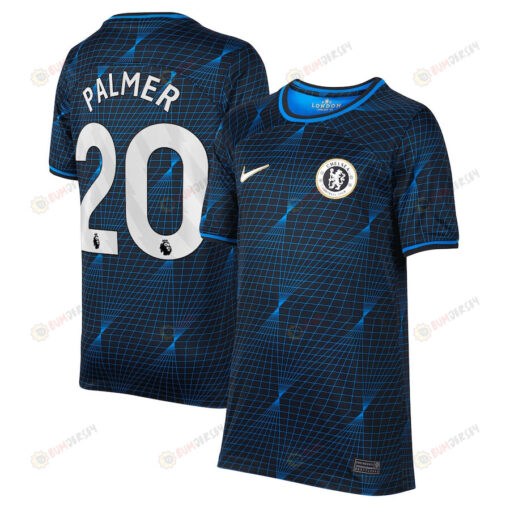 Cole Palmer 20 Chelsea 2023/24 Away YOUTH Jersey - Navy