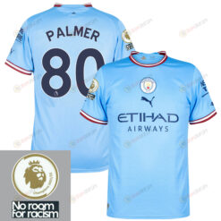 Cole Palmer 80 Manchester City 2022-2023 Home Men Jersey - Sky Blue