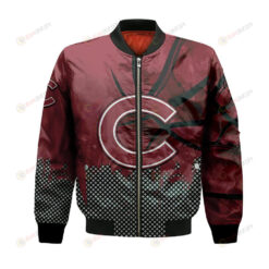 Colgate Raiders Bomber Jacket 3D Printed Basketball Net Grunge Pattern