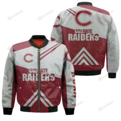 Colgate Raiders Football Bomber Jacket 3D Printed - Stripes Cross Shoulders
