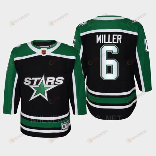 Colin Miller 6 Dallas Stars 2022 Special Edition 2.0 Retro Youth Jersey Black