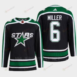 Colin Miller 6 Reverse Retro 2.0 2022 Dallas Stars Black Jersey Pro Primegreen