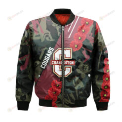 College of Charleston Cougars Bomber Jacket 3D Printed Sport Style Keep Go on