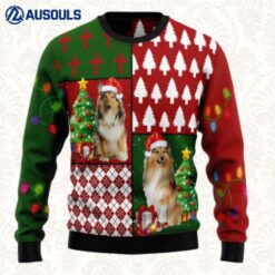 Collie Hohoho Ugly Sweaters For Men Women Unisex