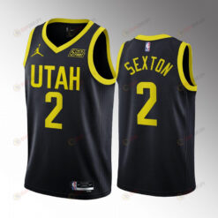 Collin Sexton 2 2022-23 Utah Jazz Black Statement Edition Jersey Swingman