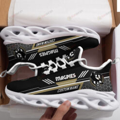 Collingwood Magpies Logo Custom Name Pattern 3D Max Soul Sneaker Shoes