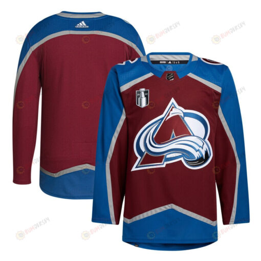 Colorado Avalanche 2022 Stanley Cup Final Patch Blank Jersey - Burgundy