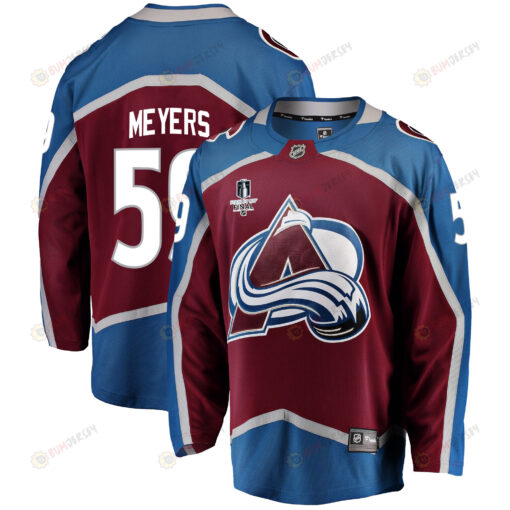 Colorado Avalanche Ben Meyers 59 Home 2022 Stanley Cup Final Breakaway Men Jersey - Burgundy