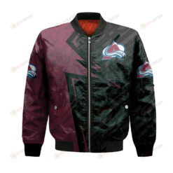 Colorado Avalanche Bomber Jacket 3D Printed Abstract Pattern Sport