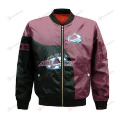 Colorado Avalanche Bomber Jacket 3D Printed Curve Style Custom Text And Number