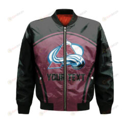 Colorado Avalanche Bomber Jacket 3D Printed Custom Text And Number Curve Style Sport