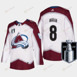 Colorado Avalanche Cale Makar 8 2022 Western Conference Champs White Jersey