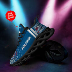 Colorado Avalanche Custom Name Blue 3D Max Soul Sneaker Shoes