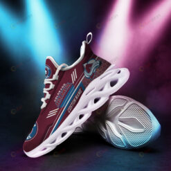 Colorado Avalanche Logo Beehive Pattern Custom Name 3D Max Soul Sneaker Shoes