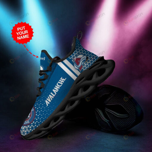 Colorado Avalanche Logo Custom Name 3D Max Soul Sneaker Shoes