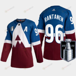 Colorado Avalanche Mikko Rantanen 96 2022 Western Champs Burgundy Jersey Stadium Series