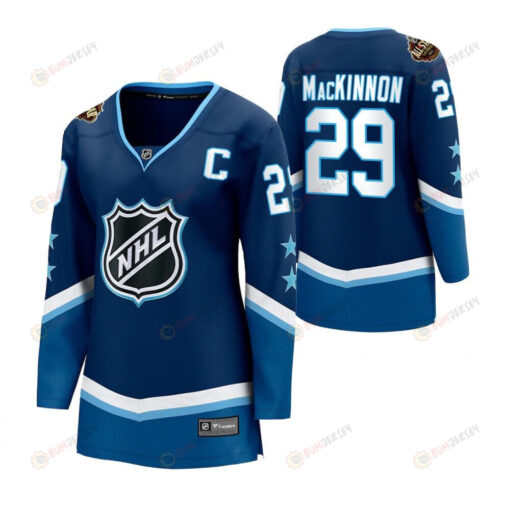 Colorado Avalanche Nathan MacKinnon 2022 All-Star Women Blue Western Jersey